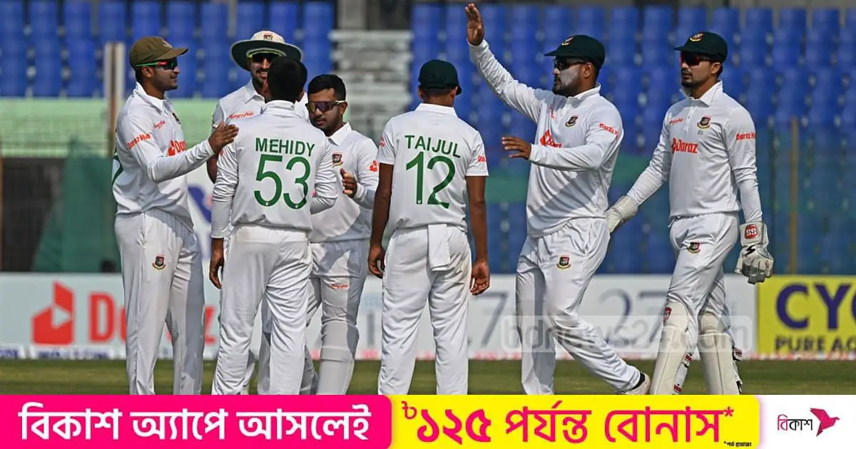 India 404 all out against Bangladesh in Chattogram Test