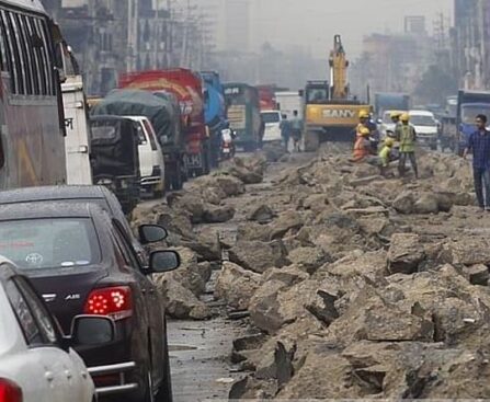 Two major road projects turn into a never-ending nightmare for Dhaka commuters