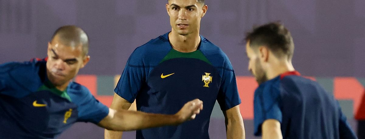 Ronaldo was on the bench for Portugal's last-16 match with Switzerland