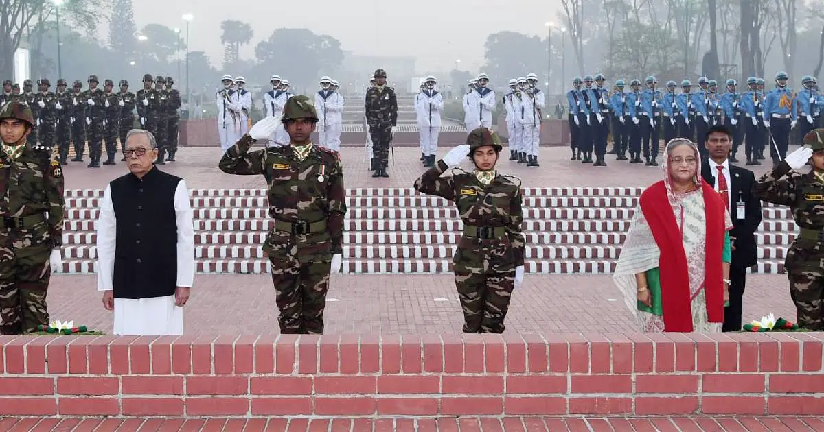 President, Prime Minister pay homage to the heroes of the Liberation War