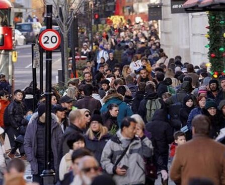 British shoppers avoid Christmas crisis of survival