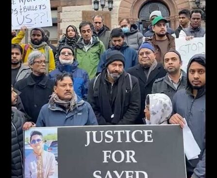 Protests in US against police killing of 'knife-armed' Bangladeshi youth