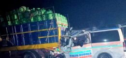 Six people died after an ambulance collided with a truck near Padma Bridge toll plaza