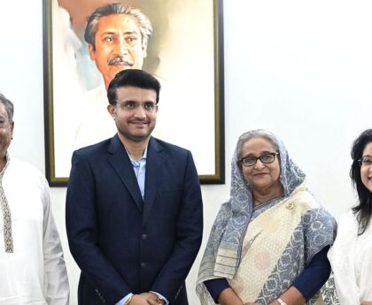 Sourav Ganguly met PM Hasina