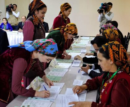 Turkmenistan parliamentary elections closed after controlled voting
