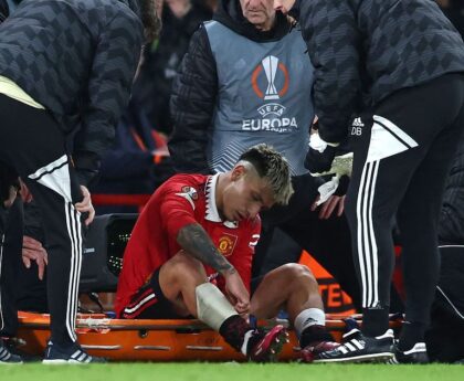 Man Utd's Lisandro Martinez out for the rest of the season