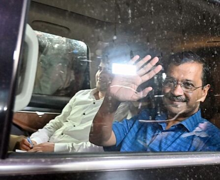 Kejriwal leaves CBI office after nine hours of questioning in liquor policy case