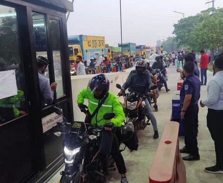 Motorcycles start plying on Padma Bridge