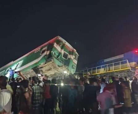 At least 50 injured in collision of Sonar Bangla Express with stationery goods train in Kumila