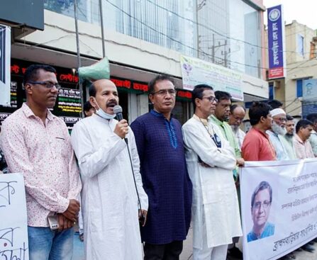 Human chain, rallies across the country demanding the release of Samsuzzaman