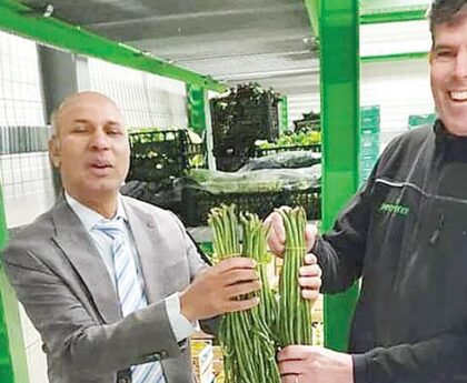 Swiss super shop selling vegetables grown in Jazeera