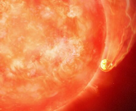 Star swallows planet in first glimpse of Earth's possible end
