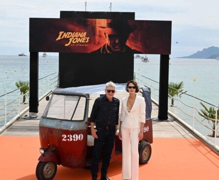 Indiana Jones swings on the Cannes red carpet