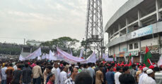 BNP started mass march in Dhaka.  Opposition party demanded resignation from the government
