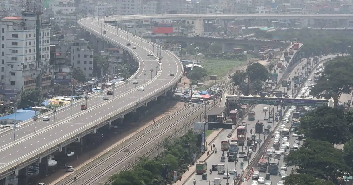 First day of Dhaka Elevated Expressway