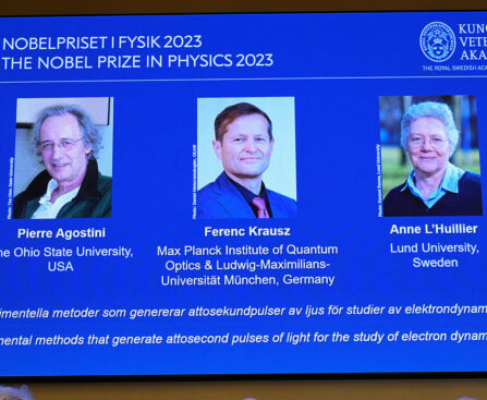 2023 Nobel Prize in Physics awarded to trio for use of light to study electrons