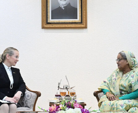 PM Hasina reiterates commitment to conduct free, fair elections