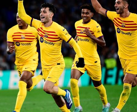 Araujo's last-minute header ensures Barcelona's surprise win against dominant Real Sociedad