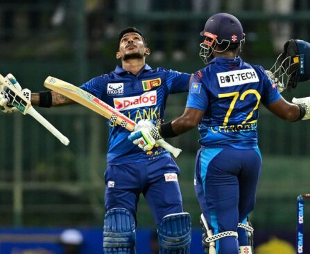 Sri Lanka's Pathum Nissanka created history by scoring a double century in ODI.  381-3 against Afghanistan