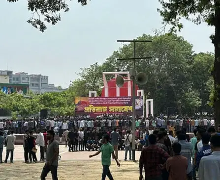 BCL takes out protest rally at Shaheed Minar demanding resumption of politics in BUET