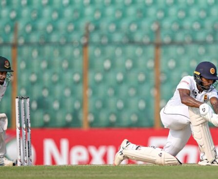 Sri Lanka was all out for 531 runs against Bangladesh in the first innings.