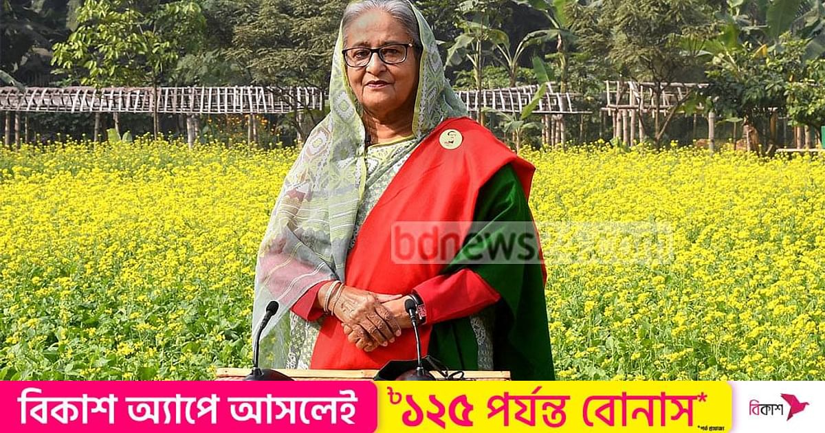 Hasina will address the country before Vijay Diwas