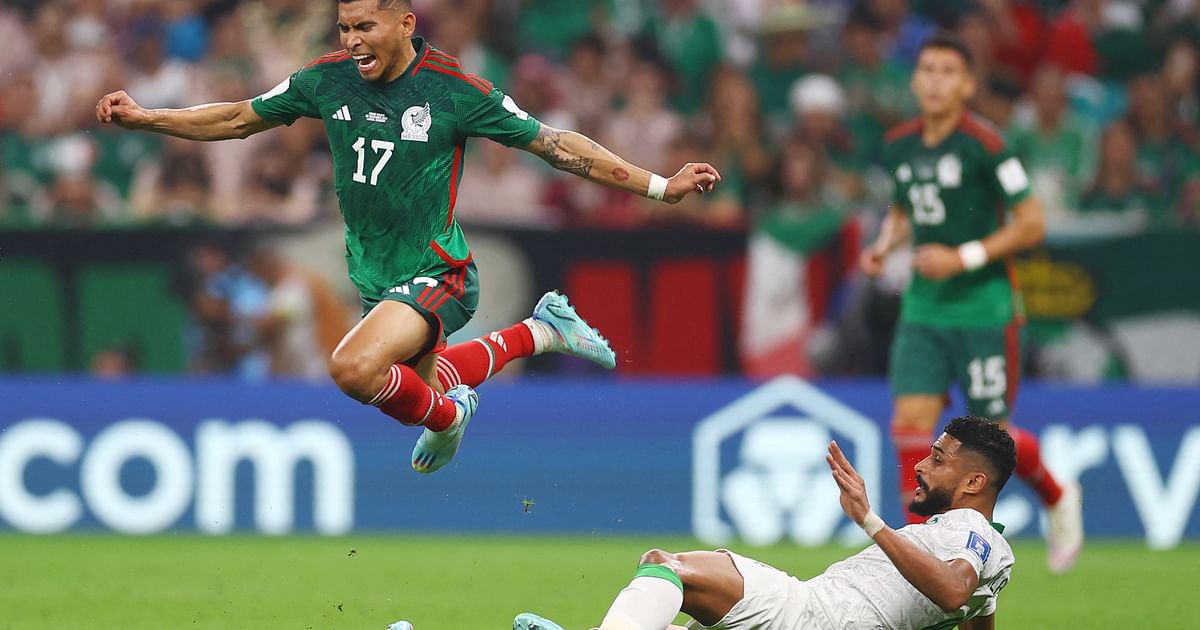 Saudi Arabia and Mexico remained goalless at halftime