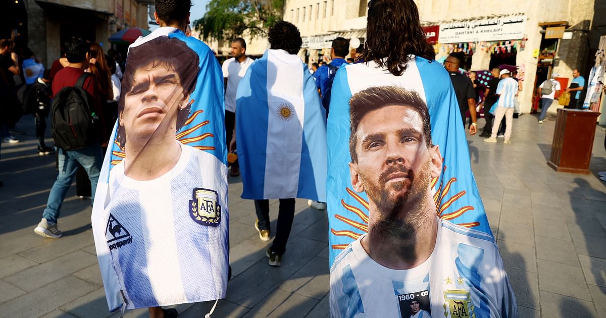 Argentina, Croatia fans prepare for semi-final clash