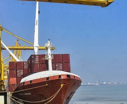 Ship with 10m draft dock at Chattogram port