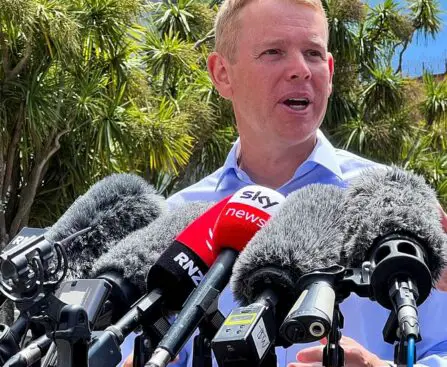 New Zealand labor lawmakers meet to confirm Chris Hipkins as Jacinda Ardern's replacement