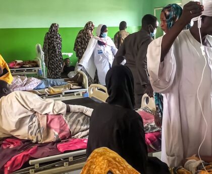 The stench of death has engulfed Sudan's hospitals, but leaving is a mortal danger