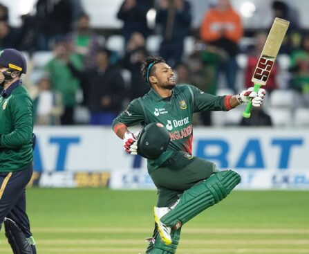 Shanto's maiden ODI ton, Mushfiq's resilience steer Bangladesh to hard-fought win over Ireland