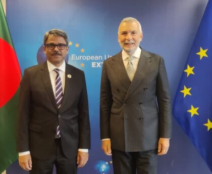 Shaharyar Alam discusses GSP, other issues with European External Action Service SG