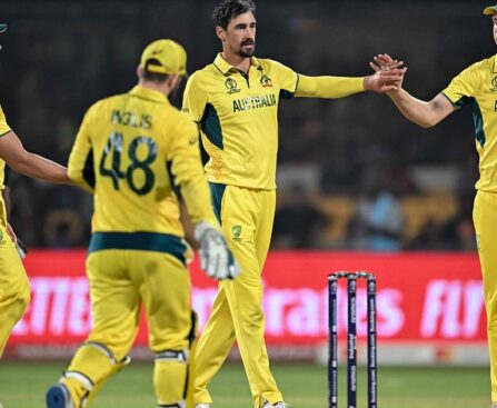 Australia defeated Pakistan by 62 runs in the World Cup match in Bengaluru.