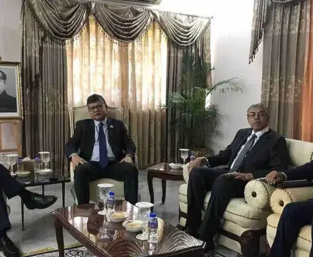 US Ambassador Peter Haas meets Foreign Secretary Masoud bin Momen in Dhaka