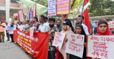 RMG workers protest, reject pay scale