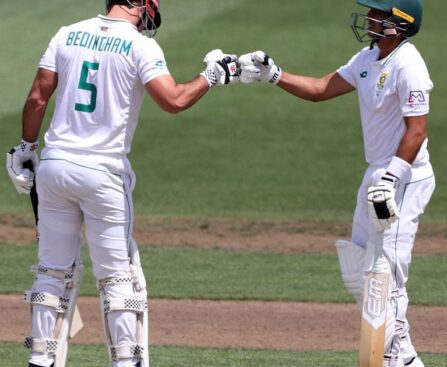 Proteas extend lead to 119 as O'Rourke shines for New Zealand in second Test