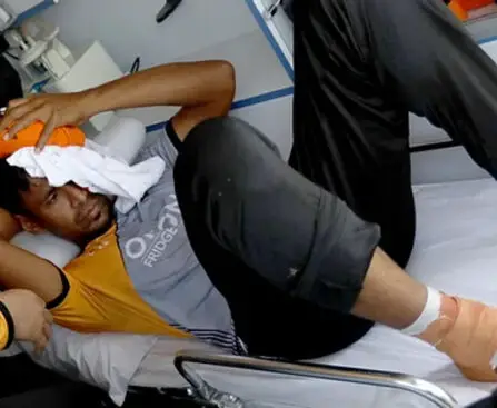 Cricketer Mustafiz was admitted to the hospital after being hit by a ball on his head.