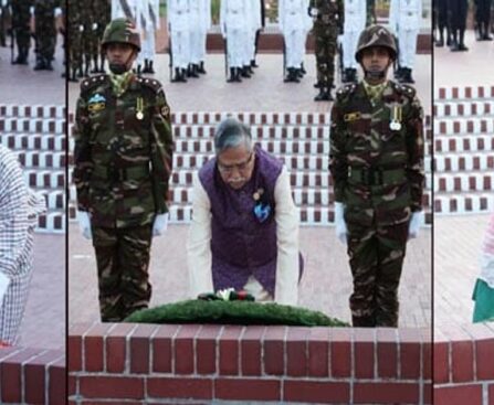 President, Prime Minister, Bhutanese King paid tribute to the martyrs of the liberation war