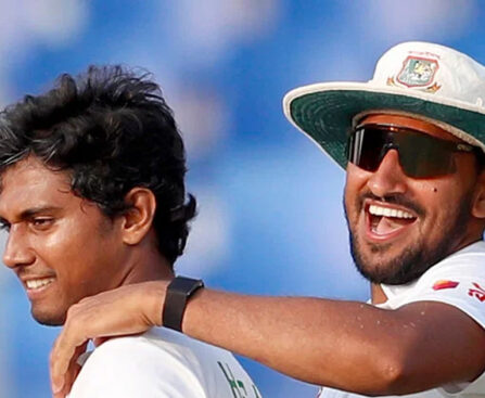 Bangladesh fast bowlers shine in Chattogram test but Sri Lanka on top